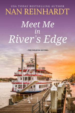 Riverboat at the dock at sunset for Nan Reinhardt's "Meet Me in River's Edge"